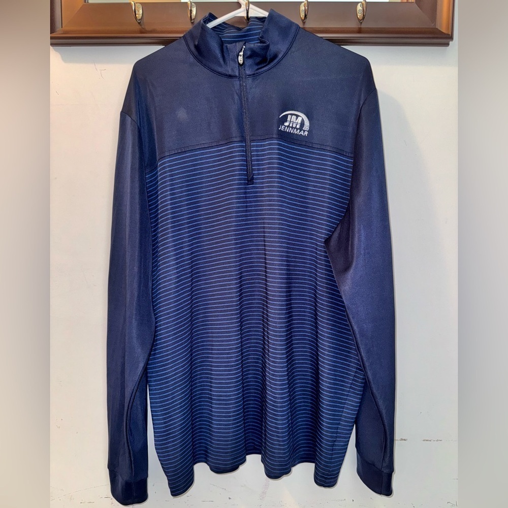 Cutter & Buck Navy Blue Quarter-Zip Pullover Size XL